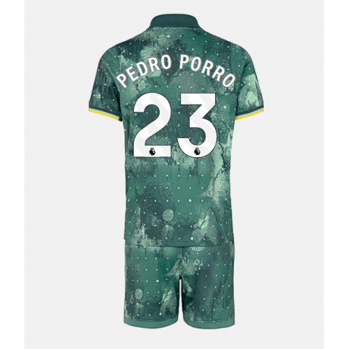 Dětský fotbalový dres Tottenham Hotspur Pedro Porro #23 2024-25 Třetí Krátký Rukáv (+ trenýrky)